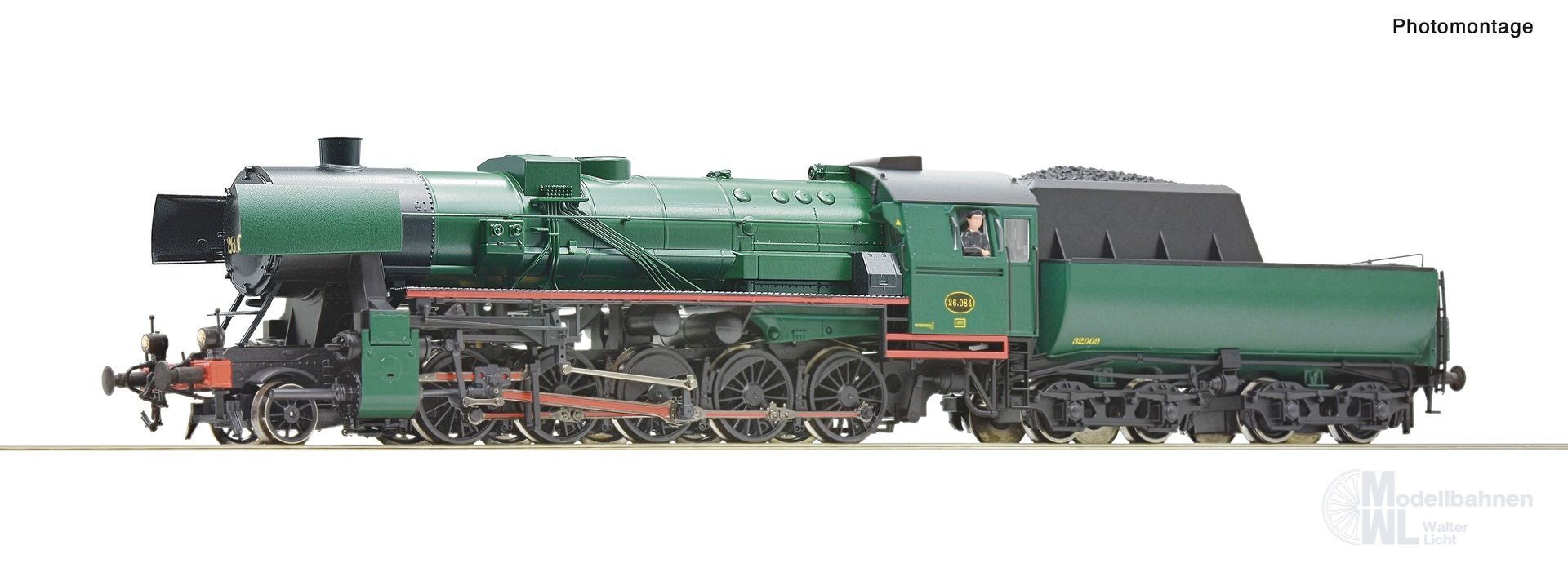 Roco 70044 - Dampflok BR 26.084 SNCB Ep.III H0/GL Sound