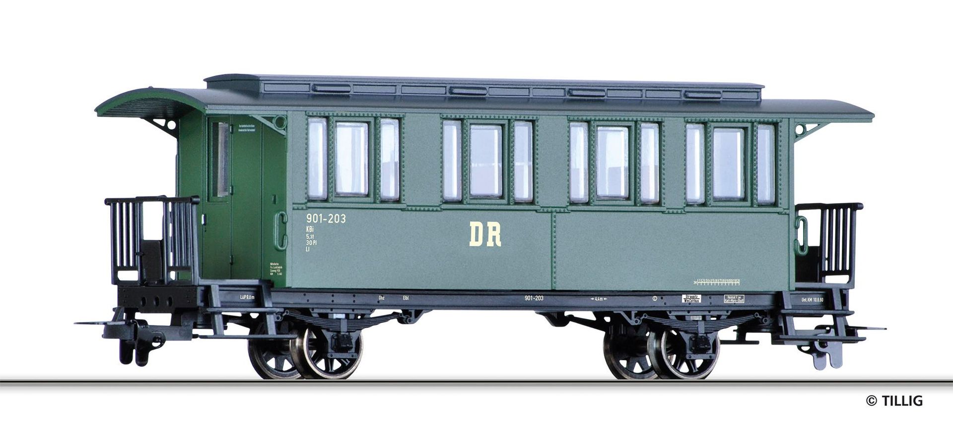 Tillig 13907 - Personenwagen DR Ep.III KBi H0m