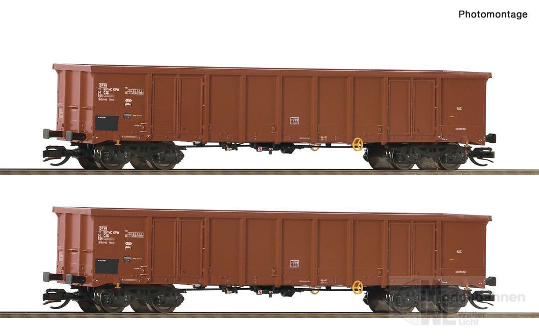 Roco 6680015 - Güterwagen Set  CSD Ep.IV Eas 2.tlg. TT 1:120