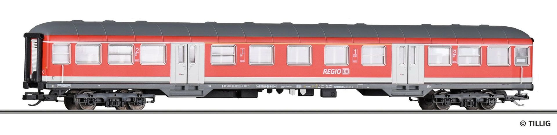 Tillig 16850 - Personenwagen DB Ep.VI 1/2.Kl. ABn 417.4 TT 1:120