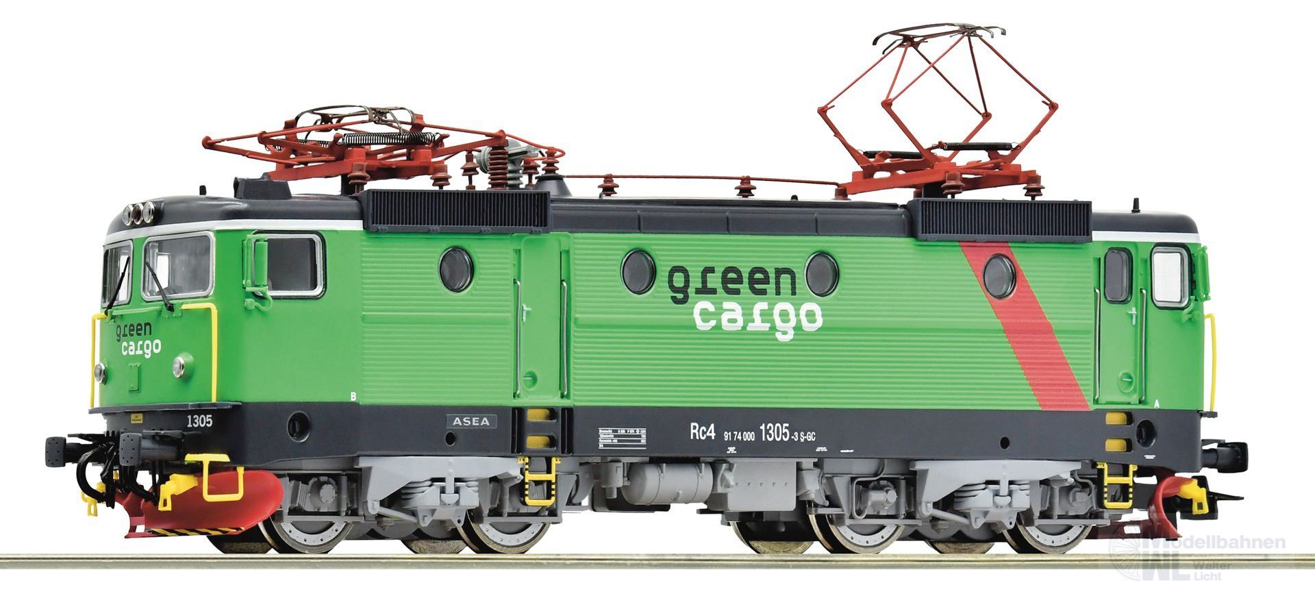 Roco 7500007 - E-Lok Rc4 1305 Green Cargo Ep.VI H0/GL