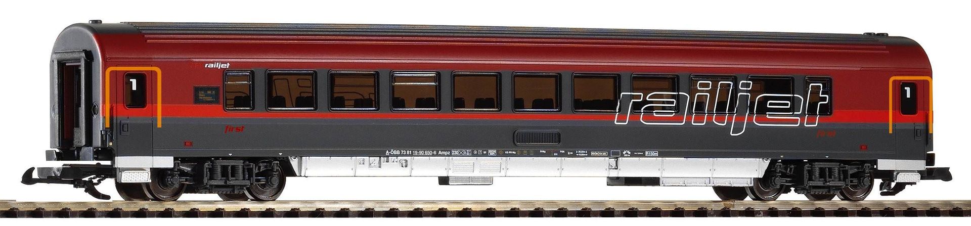 Piko 37666 - Personenwagen Railjet ÖBB Ep.VI 1.Kl. Spur G 1:22,5