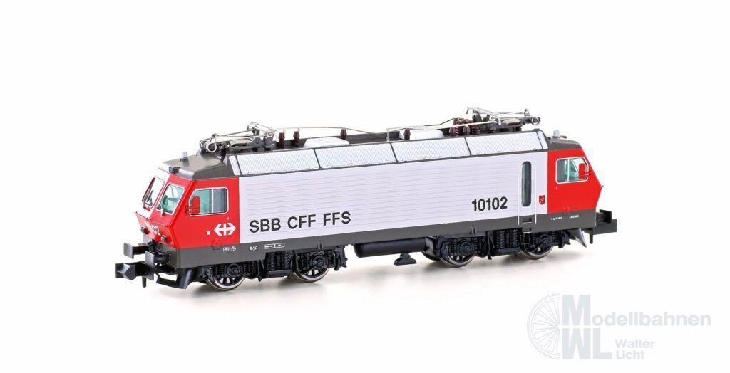 Hobbytrain 28404 - E-Lok Re 4/4 IV SBB Ep.IV 10102 rot/hellgrau N 1:160