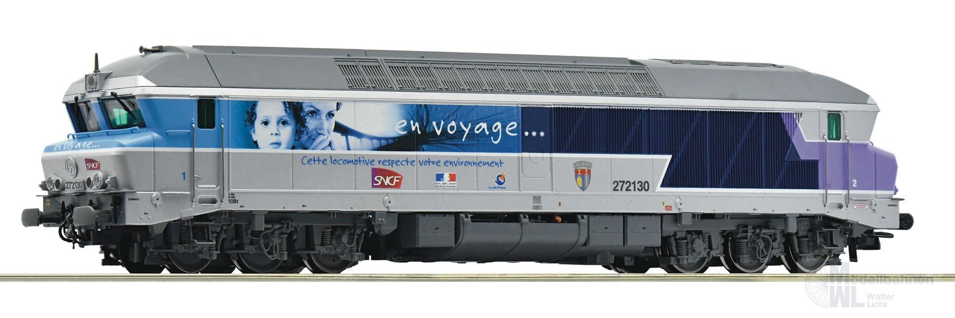 Roco 7310027 - Diesellok CC 72130 SNCF Ep.V/VI en voyage H0/GL Sound