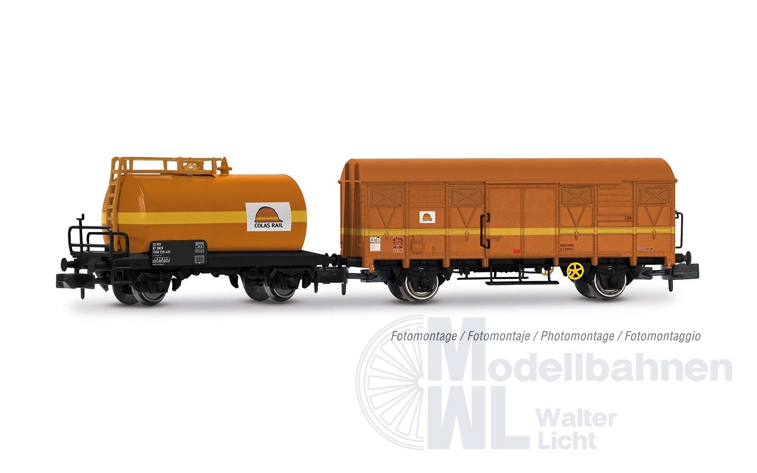 Arnold 6679 - Güterwagen Set Colas Rail Ep.V 2.tlg.  N 1:160