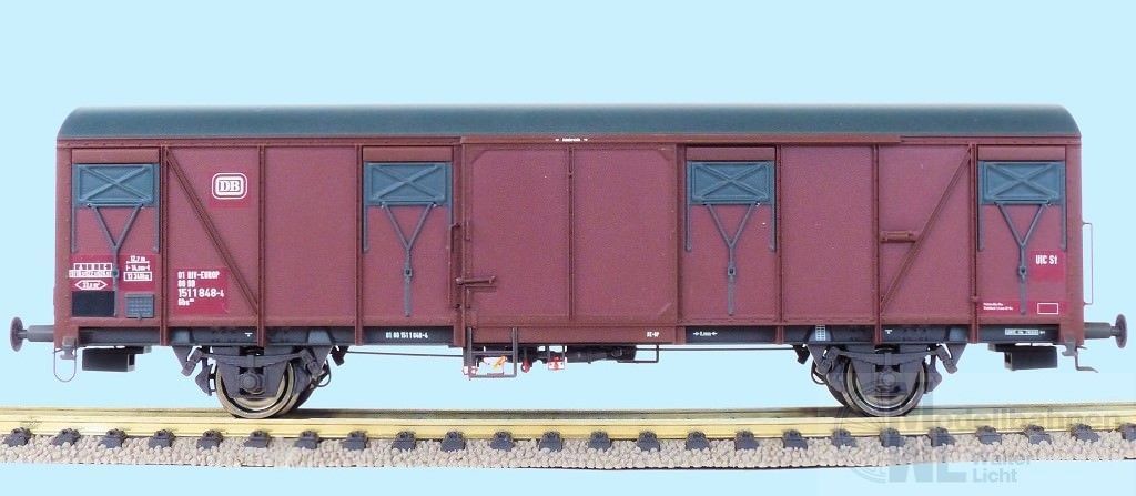 Exact Train 23105 - DB Gbs 252 Güterwagen mit DB- Emblem mit Farbflächen H0/GL