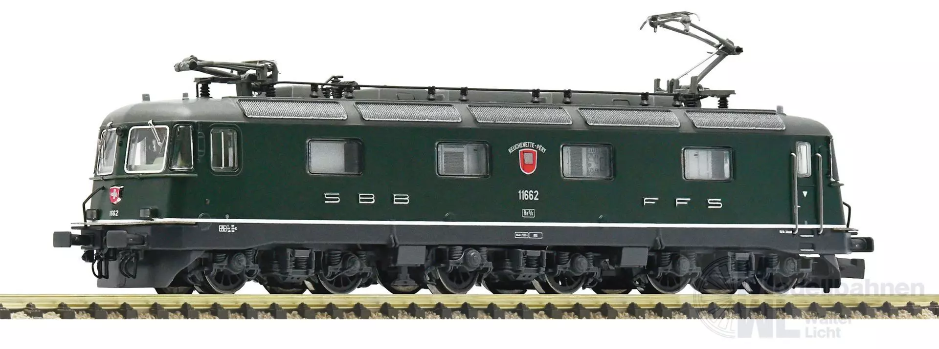 Fleischmann 734126 - E-Lok Re 6/6 SBB Ep.V/VI 11662 grün N 1:160