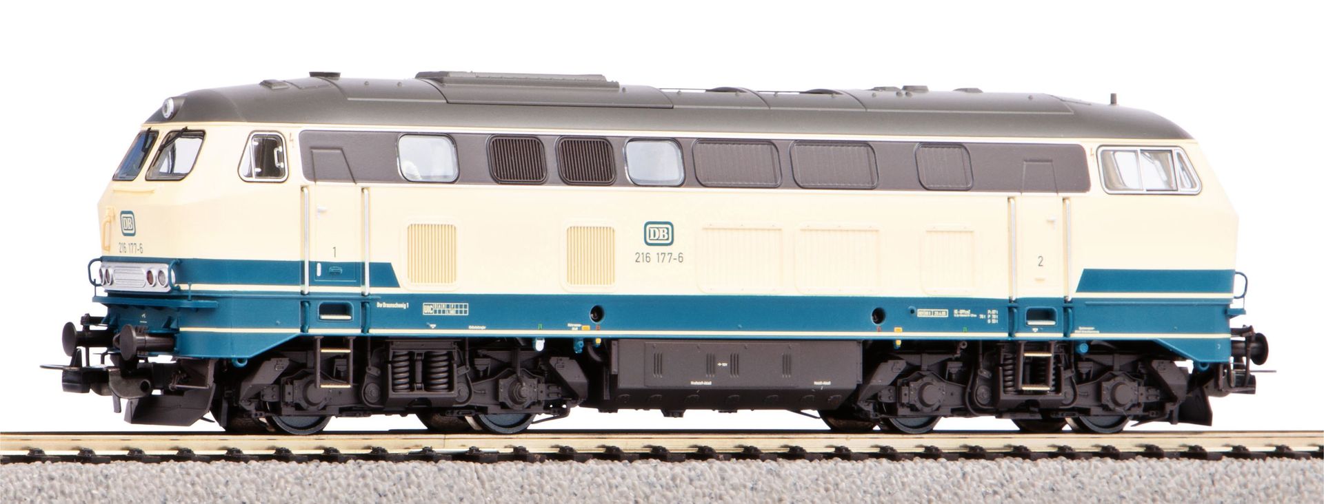 Piko 52411 - Diesellok BR 216 DB Ep.IV ozeanblau/beige H0/WS Sound