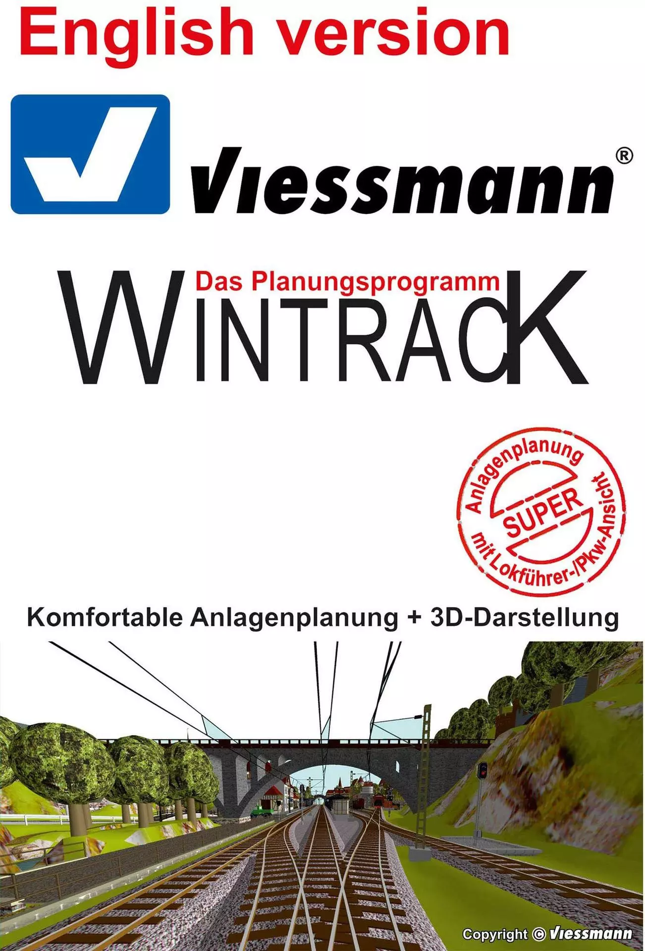 Viessmann 10061 - WINTRACK 17.0 Vollversion mit 3D - EN  englisch