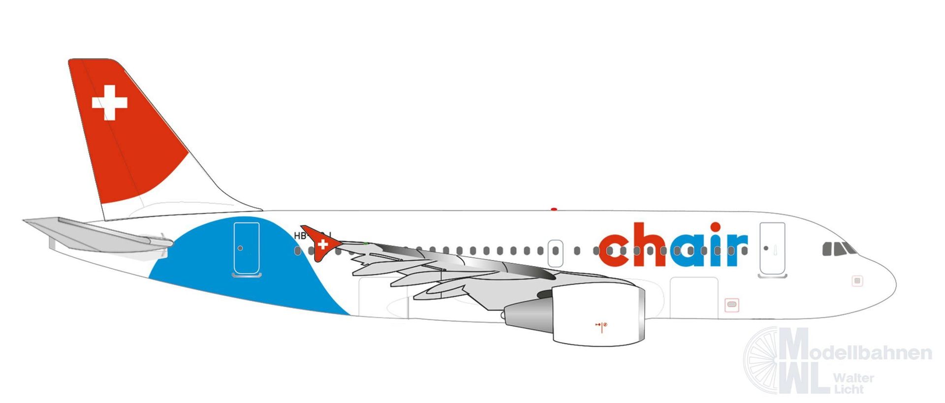 Herpa 537926 - Airbus A319 Chair Airlines 1:500