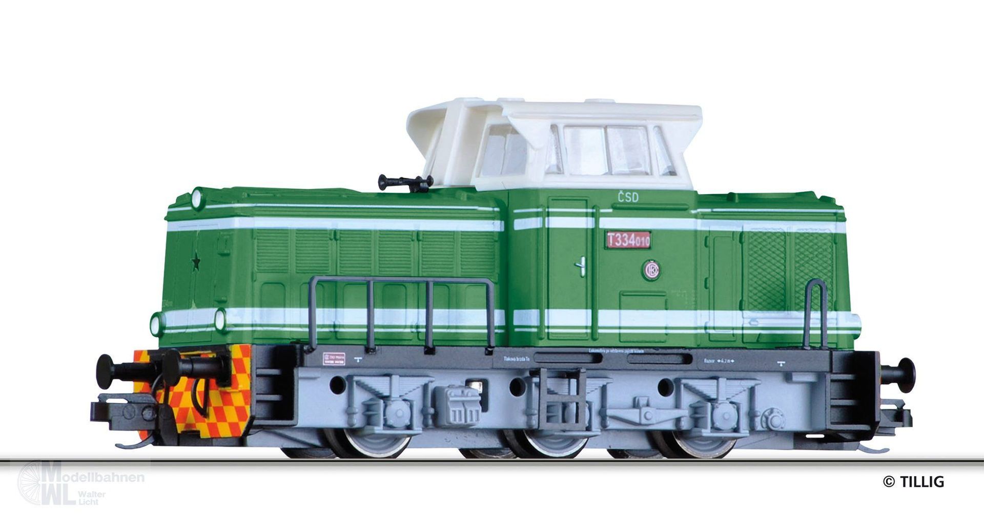 Tillig 04618 - Diesellok T 334.0 CSD Ep.III TT 1:120