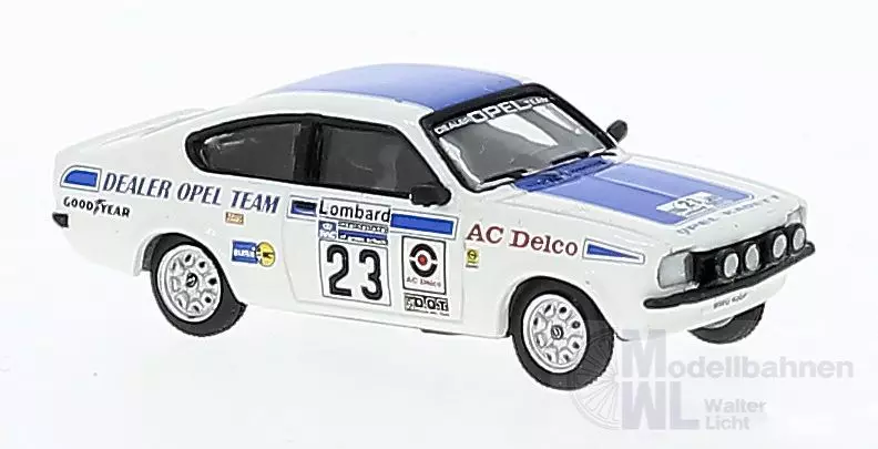 Brekina 20406 - Opel Kadett C GT/E von Toni Pond RAC-Rallye 1976 H0 1:87