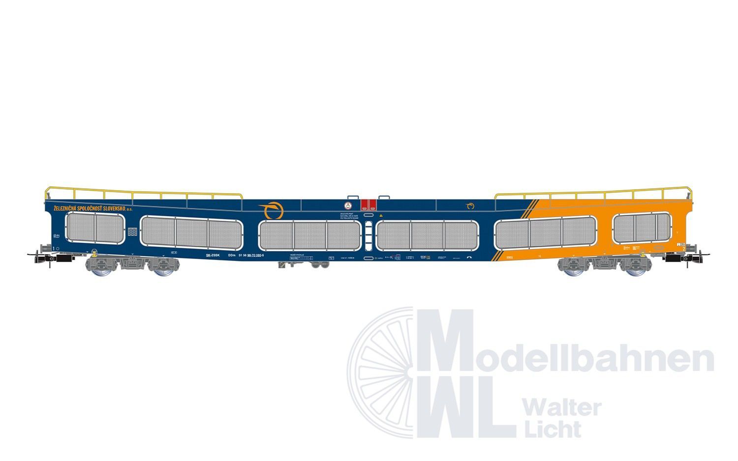 Rivarossi 4420 - Autotransportwagen ZSSK Ep.VI DDm916 H0/GL