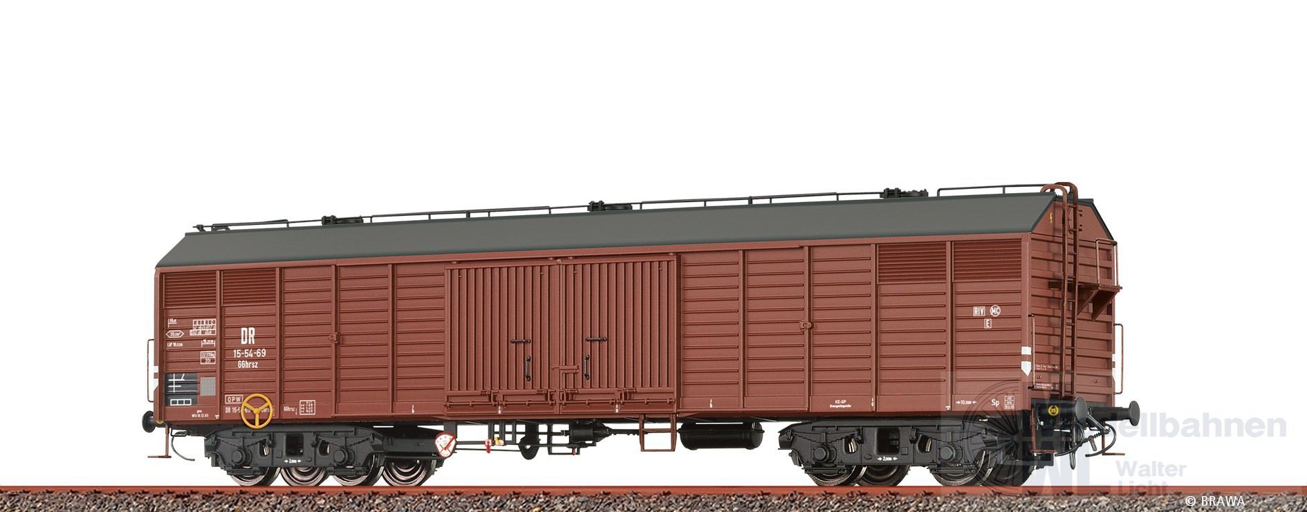 Brawa 50413 - Güterwagen gedeckt DR Ep.III GGhrsz H0/GL