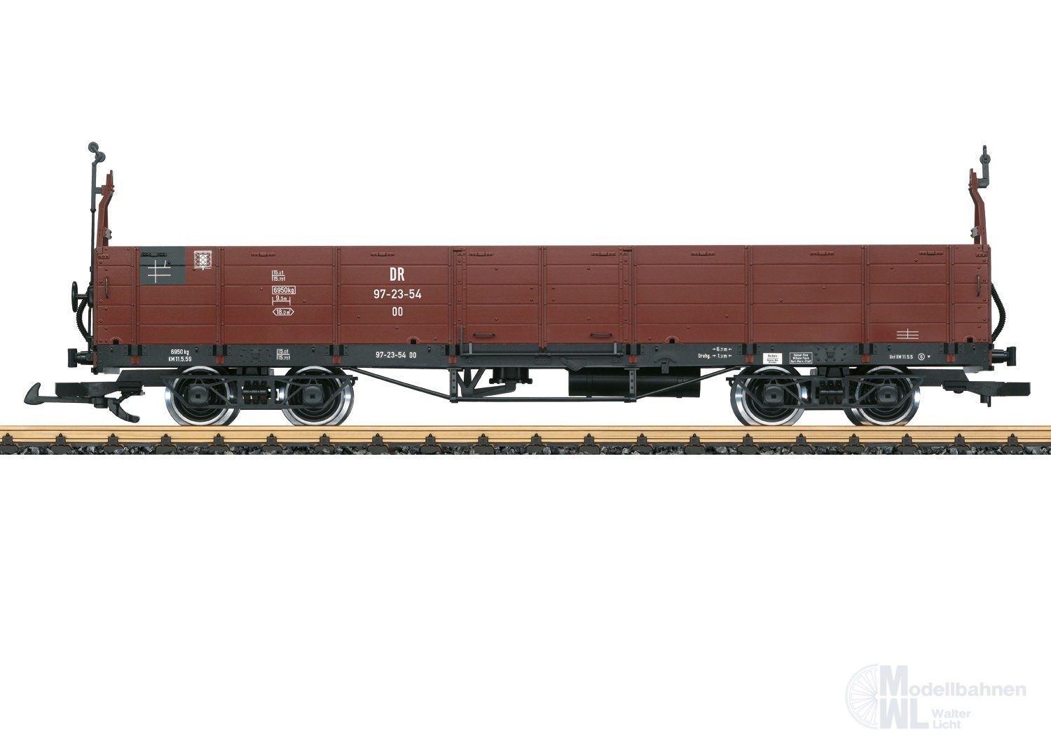 LGB 43603 - Güterwagen offen DR Ep.III 4-achs Spur G 1:22,5