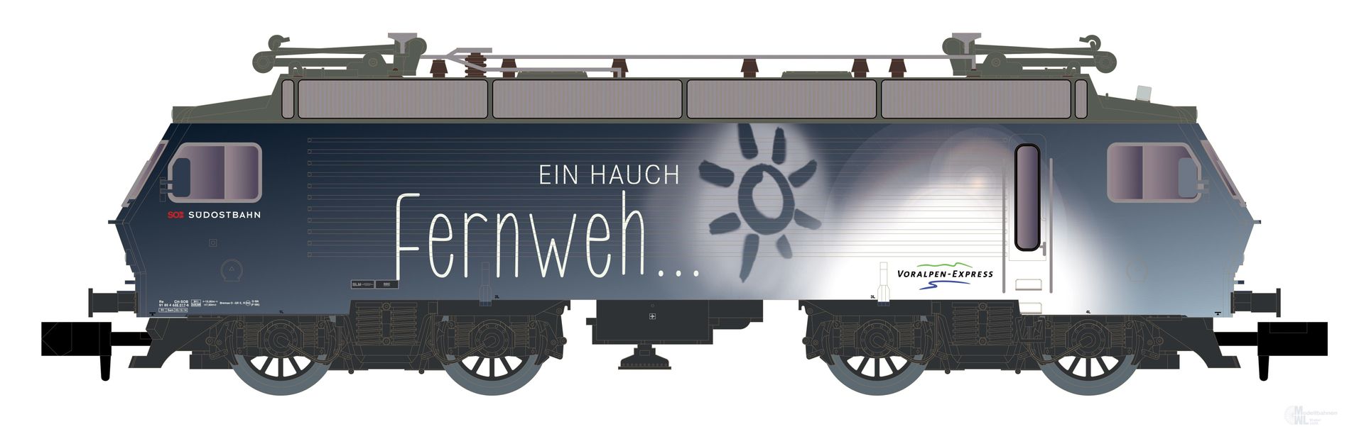 Hobbytrain 28408 - E-Lok Re 446 SOB Ep.VI Fernweh N 1:160