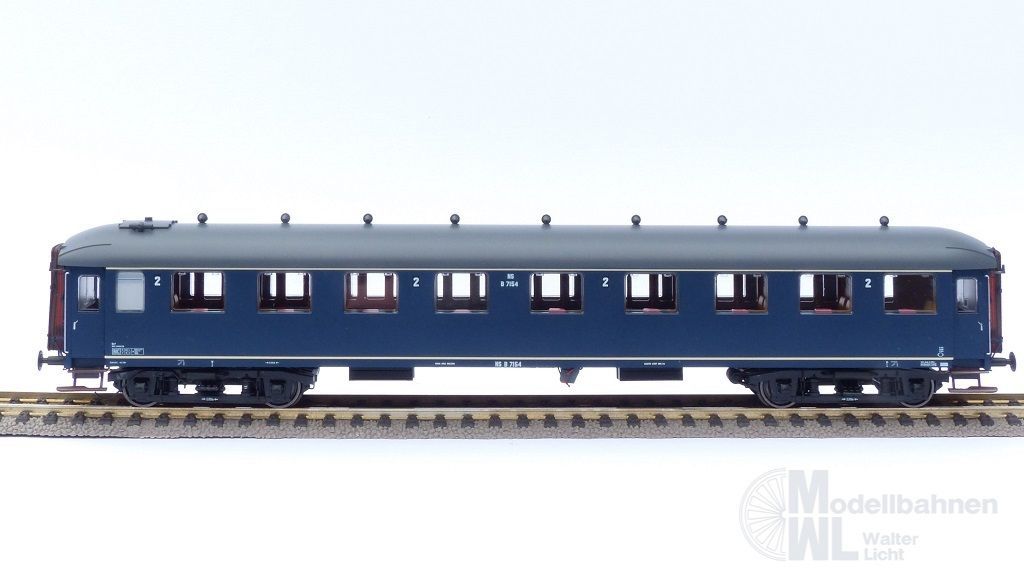 Exact Train 10018 - Personenwagen NS Ep.III B7154 berlinerblau graues Dach H0/GL