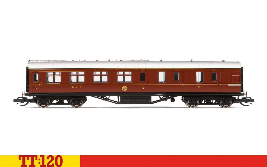 HORNBY TT TT4009 - Personenwagen LMS 57 Brake Third 5619 TT 1:120