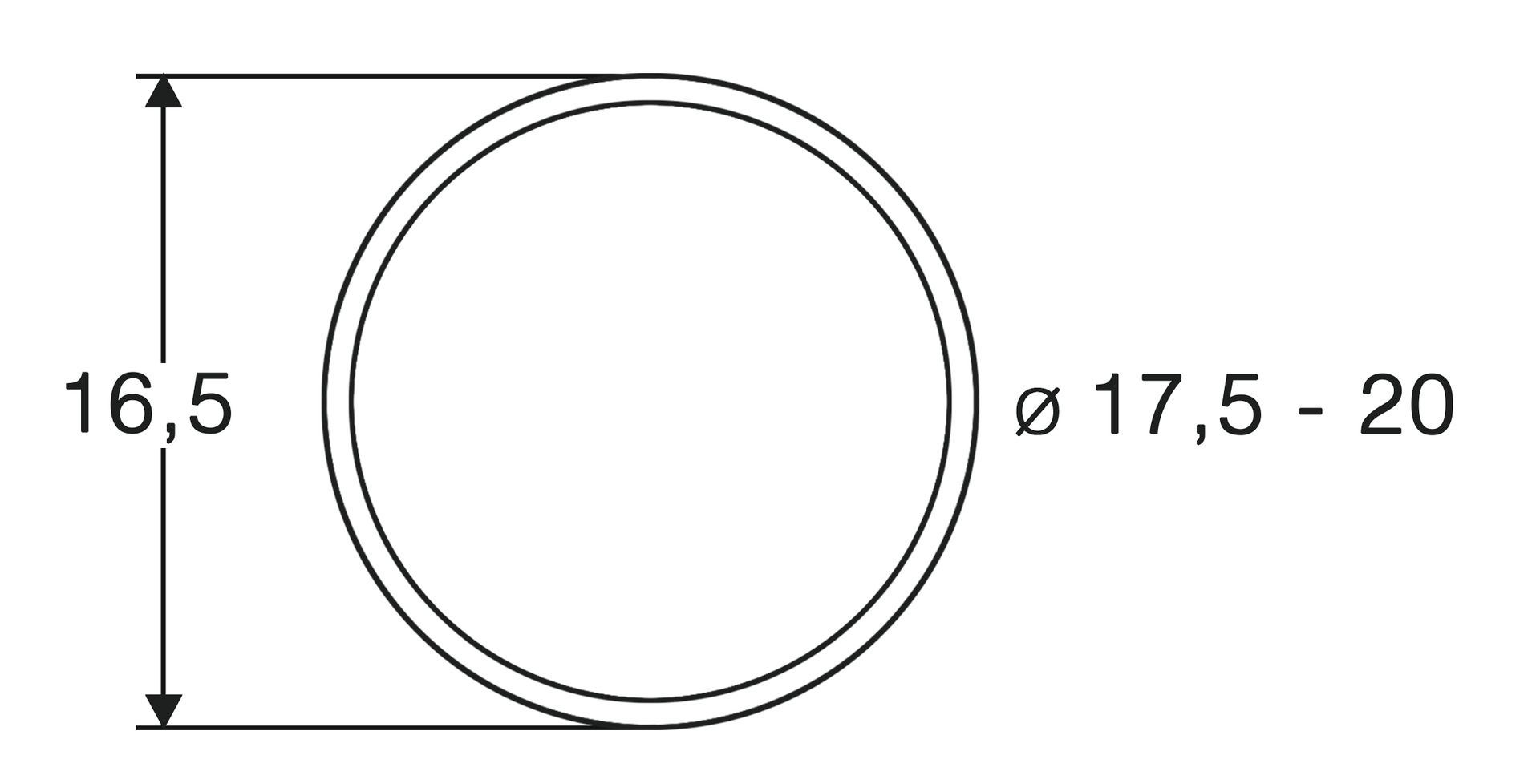 Roco 40077 - Haftreifen 17,5mm-20mm 10 Stück