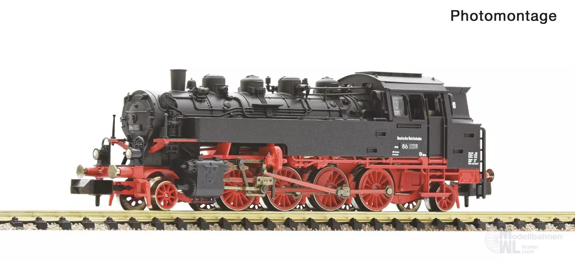 Fleischmann 7160016 - Dampflok BR 86 049 DR Ep.III N 1:160