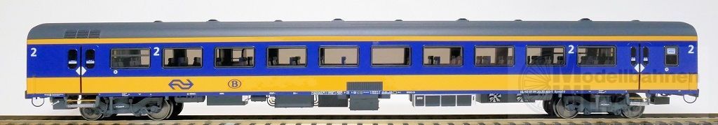 Exact Train 11028 - Personenwagen NS Ep.VI ICRm Bpmz10 gelb/blau H0/GL