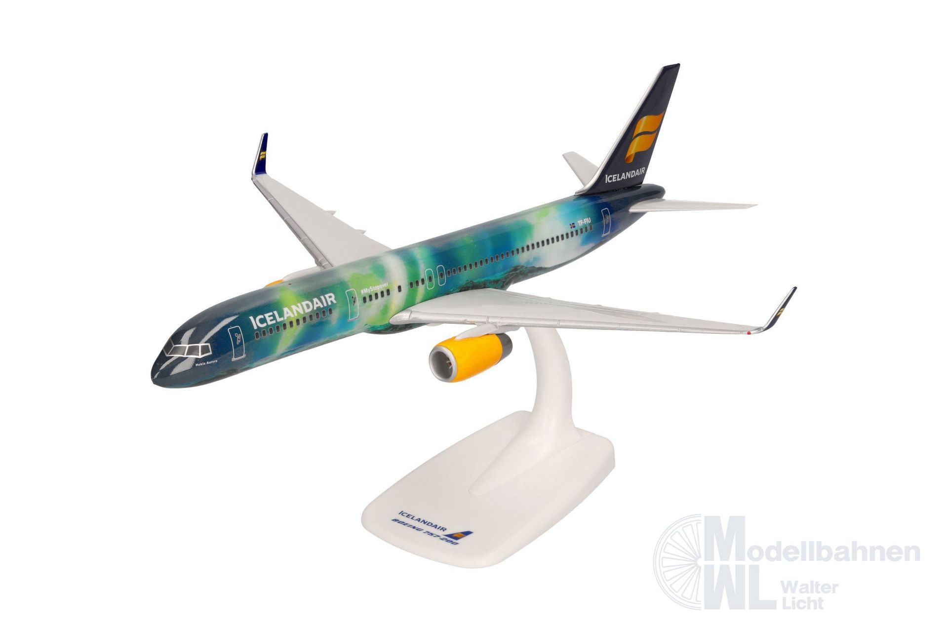 Herpa 610735-001 - Boeing 757-200 Icelandair Hekla Aurora 1:200