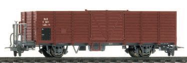 Bemo 2251123 - Hochbordwagen RhB E 6633 mit Blechtafel terrabraun H0m