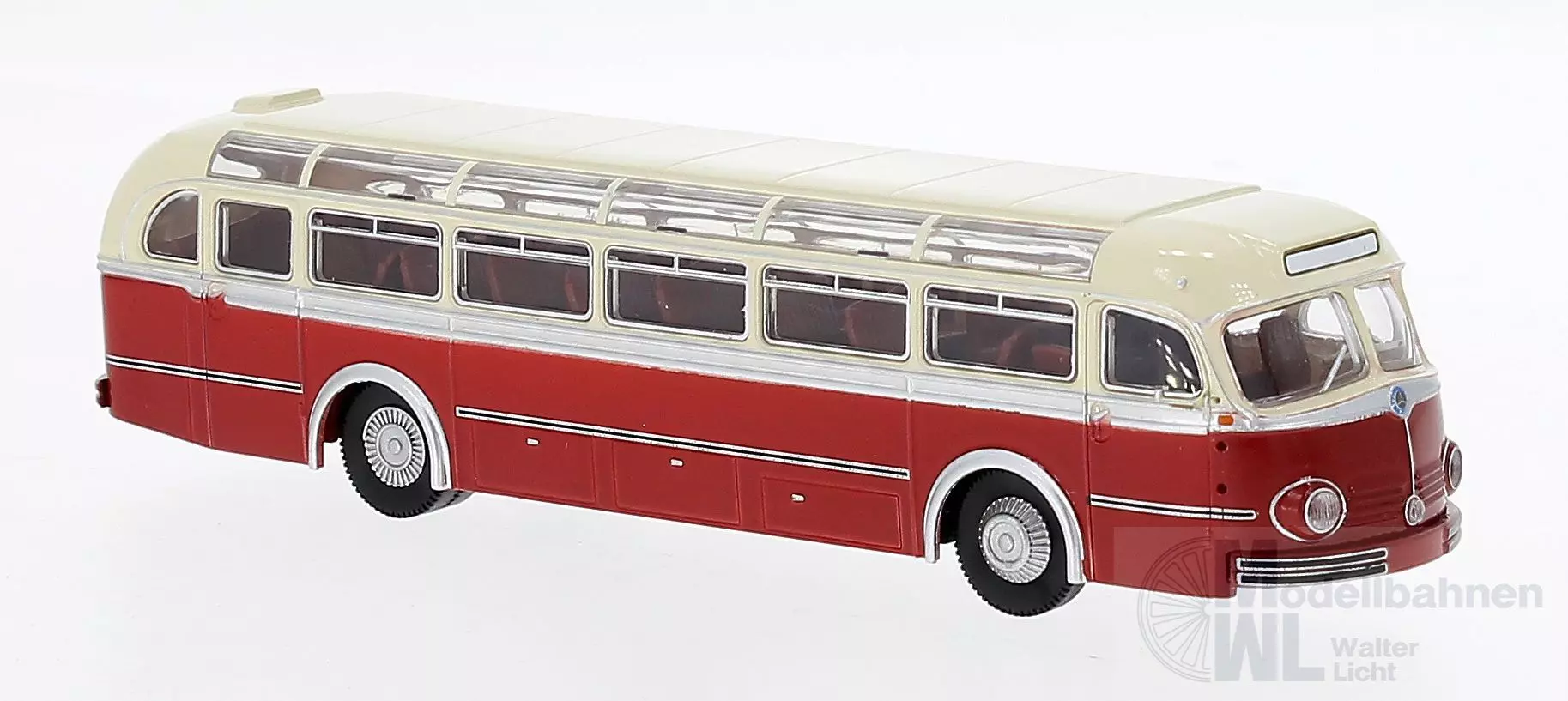 Brekina 50505 - Mercedes-Benz O6600H in beige/rot H0 1:87