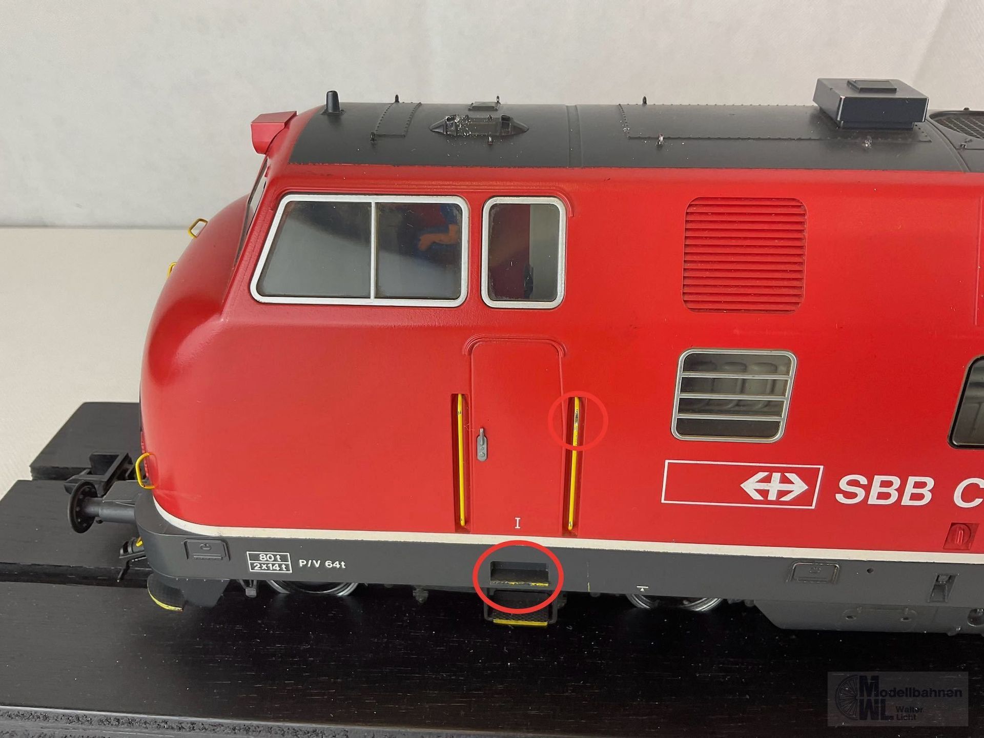 GEBRAUCHTWARE 55801 - MÄRKLIN - Diesellok AM 4/4 SBB Ep.IV 18462 rot Spur 1 