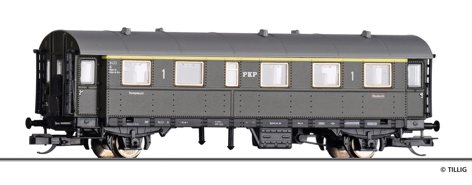 Tillig 16005 - Personenwagen PKP Ep.III 1.Kl. Ai TT 1:120