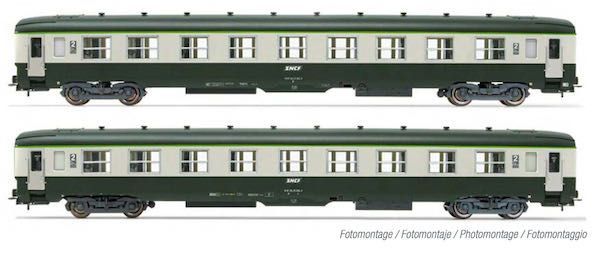 Jouef 4181 - Personenwagen Set SNCF Ep.IV 2.tlg. H0/GL