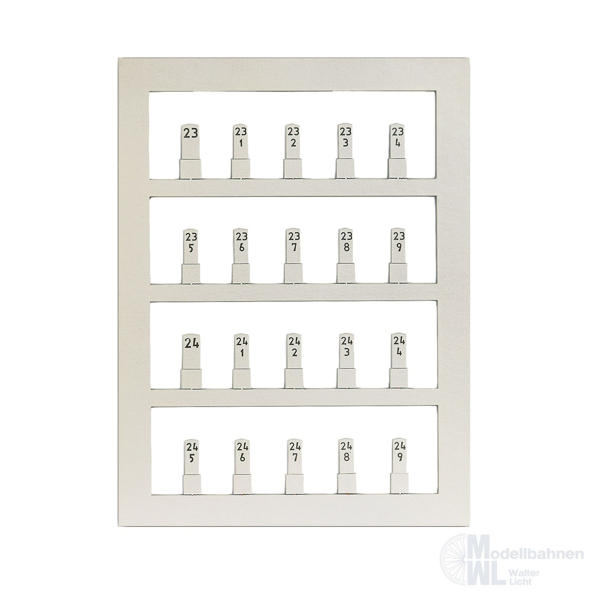 Busch 1489 - Nummernsteine H0 1:87