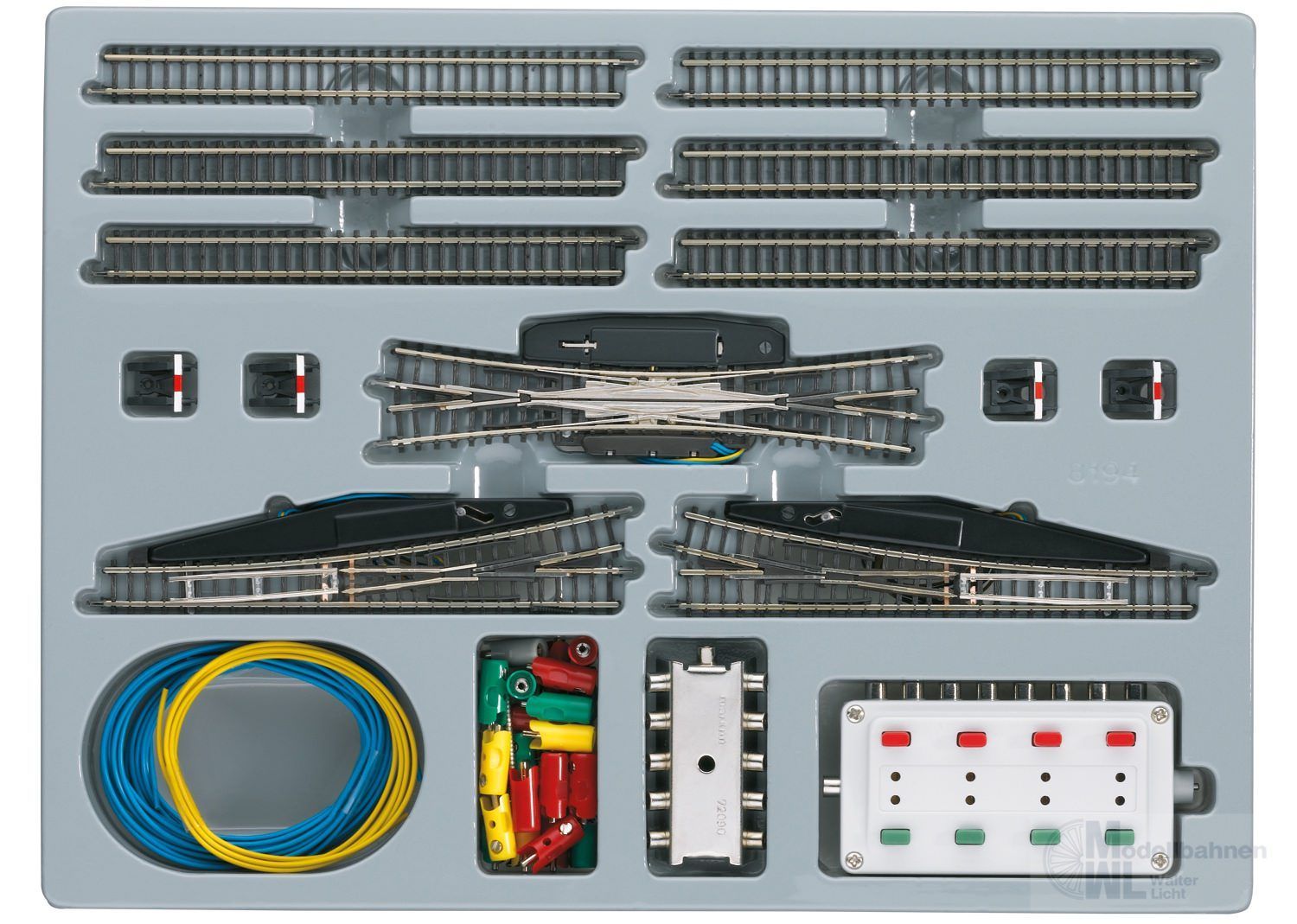 Märklin 8194 - Gleispackung elektrisch mit Doppelkreuzungsweiche Z 1:220