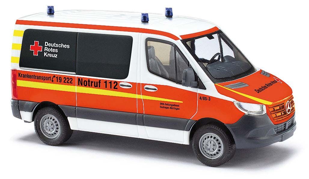 Busch 53455 - Mercedes-Benz Sprinter DRK Esslingen H0 1:87