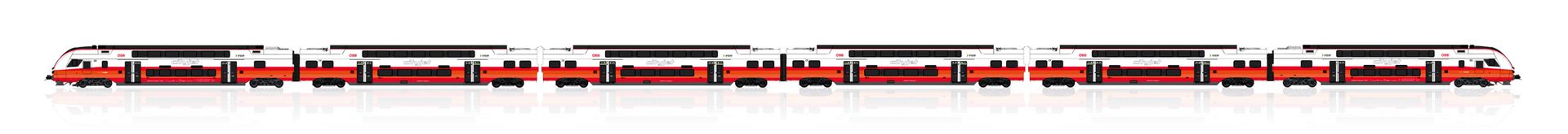 Jägerndorfer Modellbahn 46000 - Triebzug ÖBB City Jet Ep.IV 4736 6-tlg. H0/GL