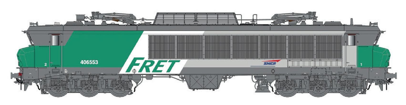 LS Models 10332S - E-Lok CC 6553 SNCF Ep.V/VI FRET H0/GL Sound