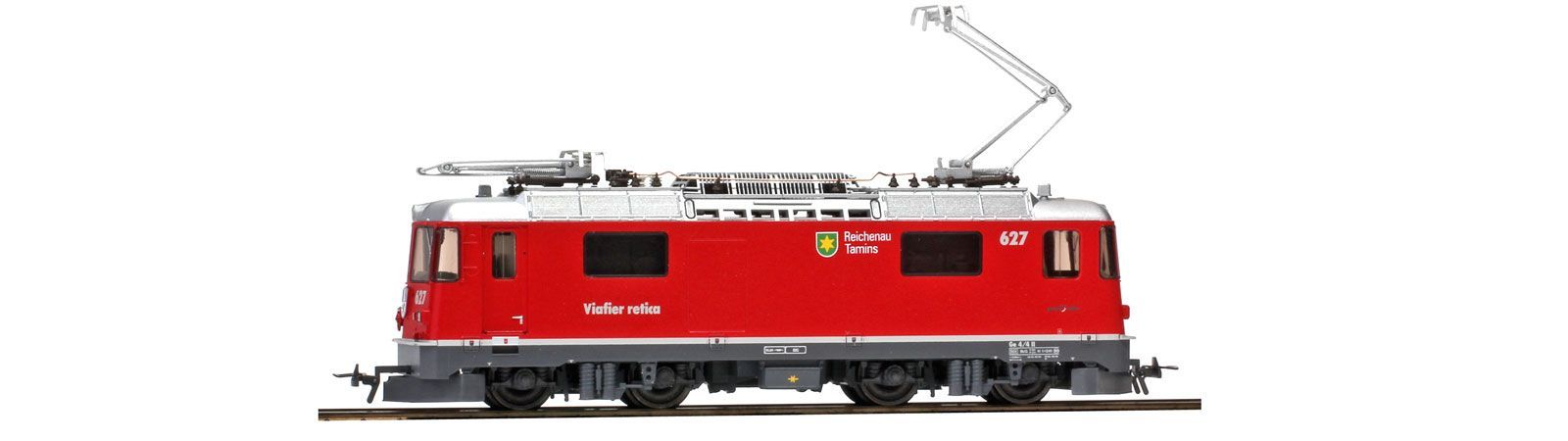 Bemo 1358187 - E-Lok Ge 4/4 II 627 RhB Reichenau-Tamins neurot H0m Kurvensound