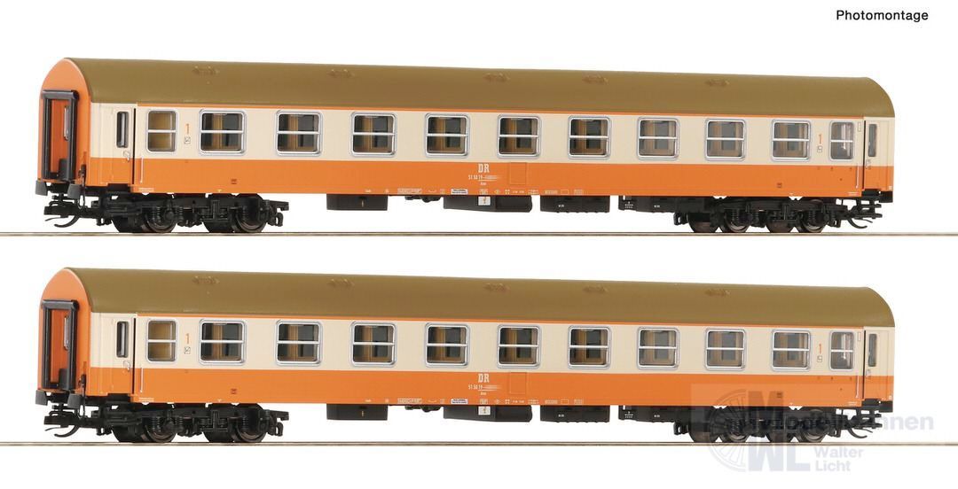 Roco 6280016 - Personenwagen Set DR Ep.IV Y/B 2.tlg. 1.Betr.Nr. TT 1:120