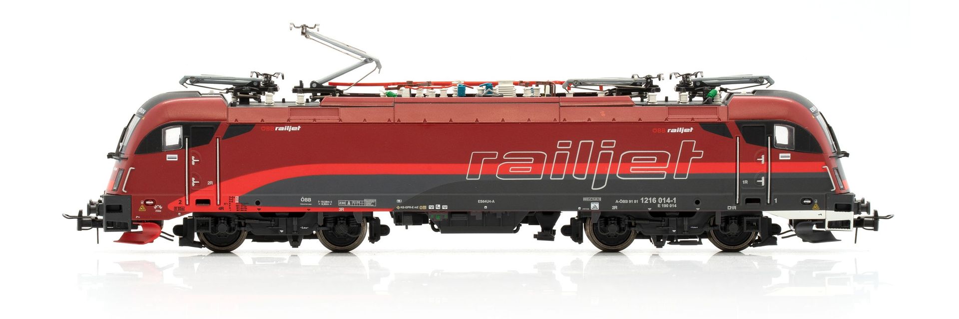 Jägerndorfer Modellbahn 19702 - E-Lok Rh 1216 ÖBB Railjet Ep.VI Taurus DANI H0/WS Sound