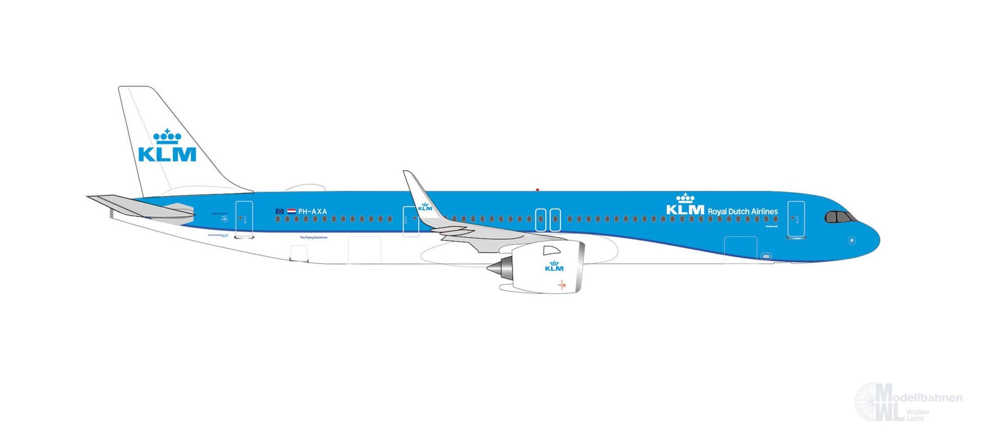 Herpa 538053 - Airbus A321neo KLM 1:500