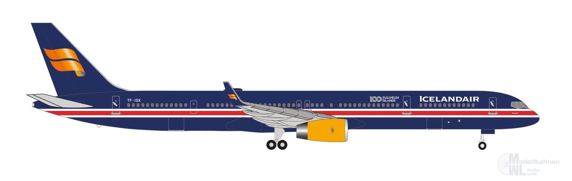 Herpa 538237 - Boeing 757-300 Icelandair 100 Years 1:500