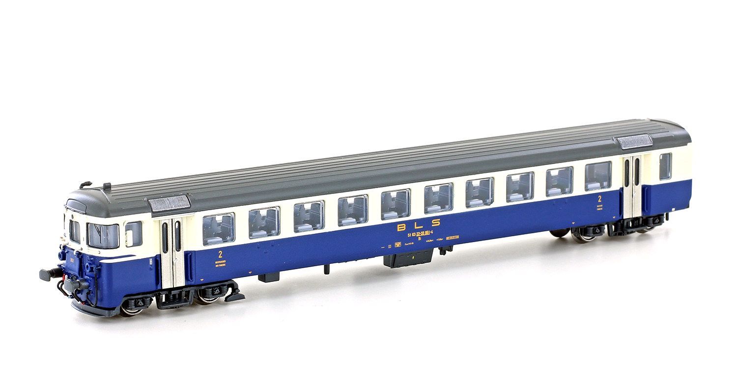 Hobbytrain 23943 - Pendelzug-Steuerwagen Bt BLS Ep.IV creme/blau mit Innenbeluchtung N 1:160