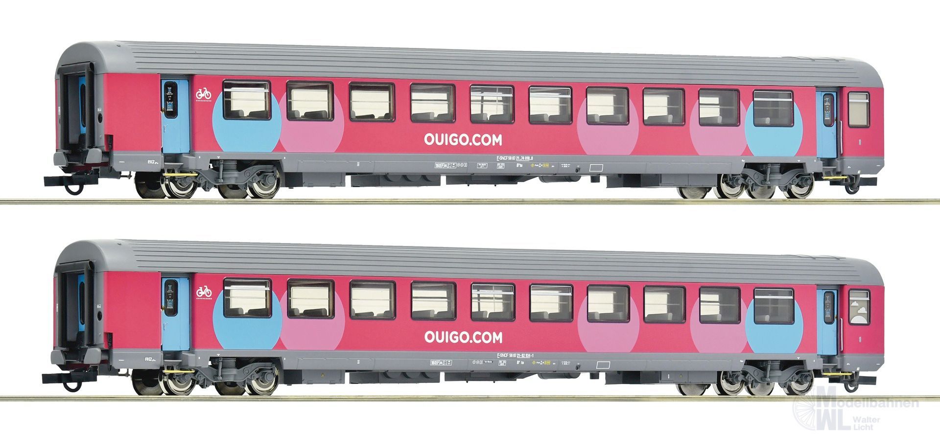 Roco 6200024 - Corailwagen Set SNCF Ep.VI 2.tlg. H0/GL