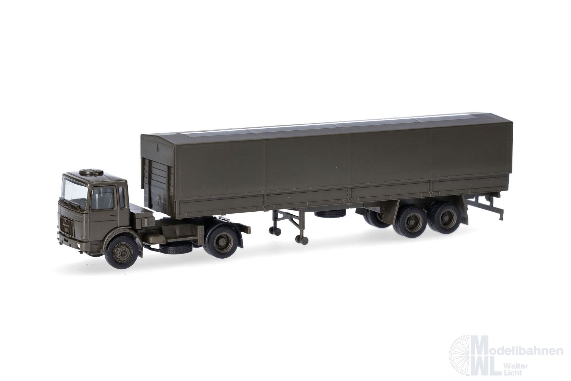 Herpa 747080 - MAN F8 Planenattelzug Bundeswehr H0 1:87