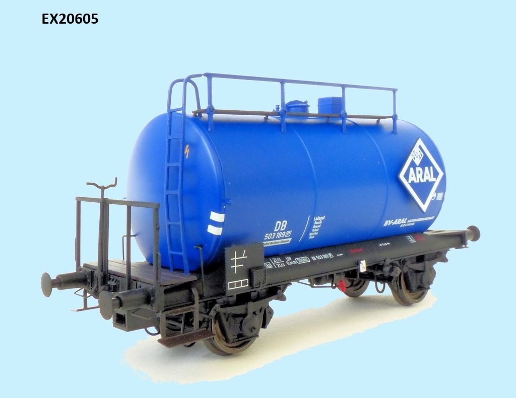 Exact Train 20605 - Kesselwagen DB Ep.III ARAL Blau H0/GL