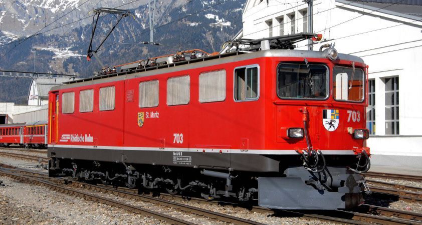 Bemo 1254143 - E-Lok G e6/6 II RhB 703 St.Moritz H0m