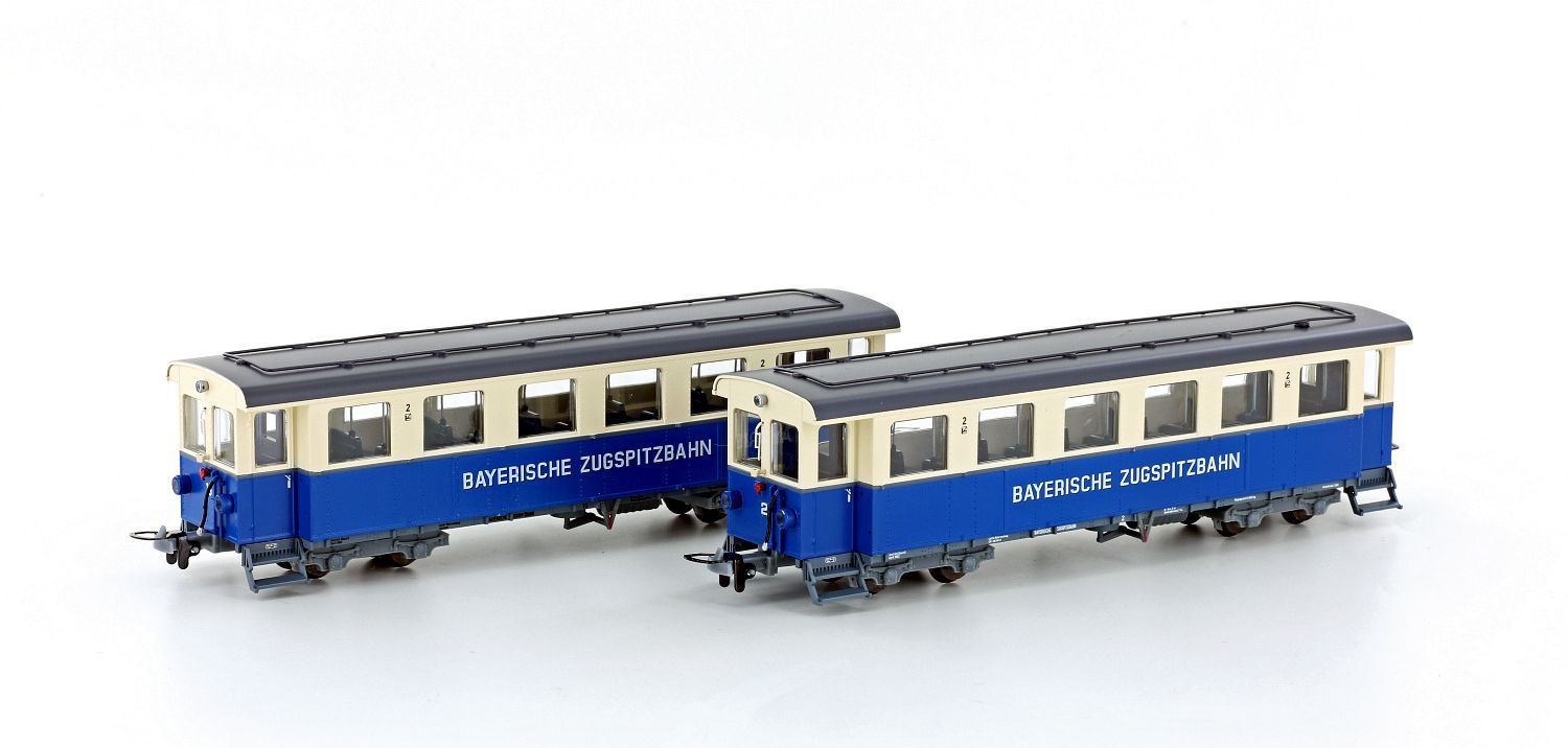 Hobbytrain 43108 - Personenwagen Set Zugspitzbahn Ep.V 2.tlg. H0m