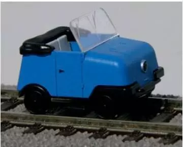 Kres 77700 - Gleiskraftrad GKR Typ 1 blau Bausatz H0 1:87