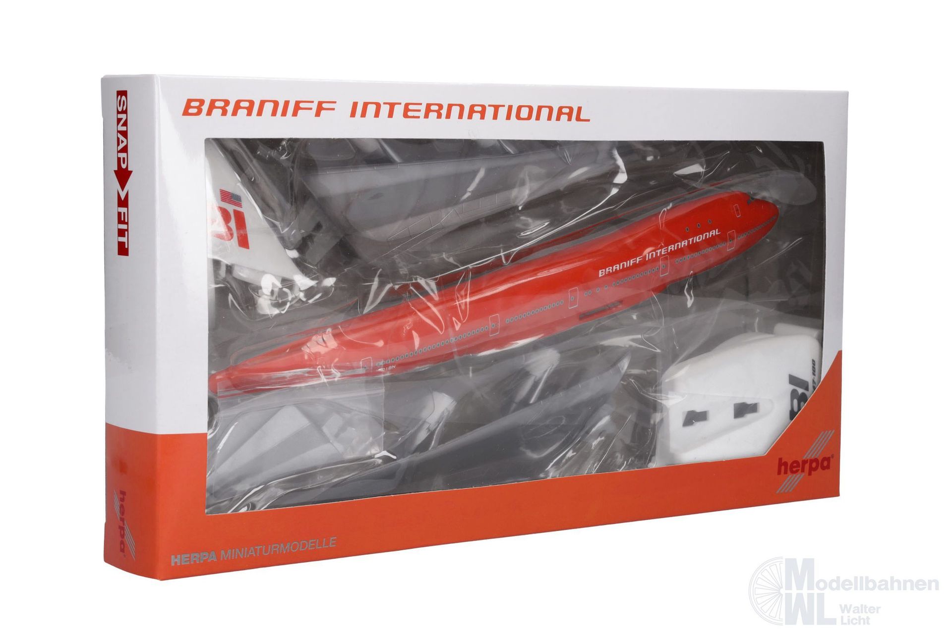 Herpa 614146 - Boeing 747-100 Braniff International 1:250