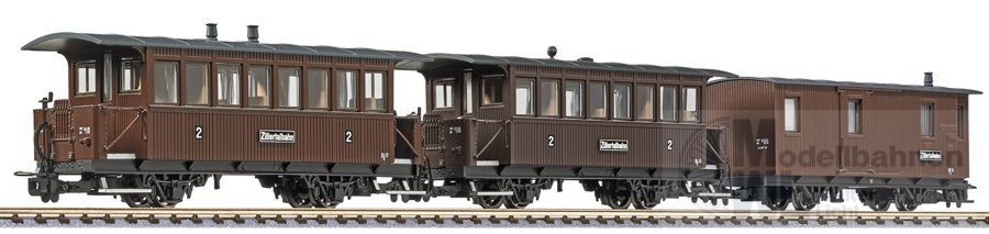 Liliput 340020 - Personenwagen Set Zillertalbahn Ep.III 3.tlg. H0e